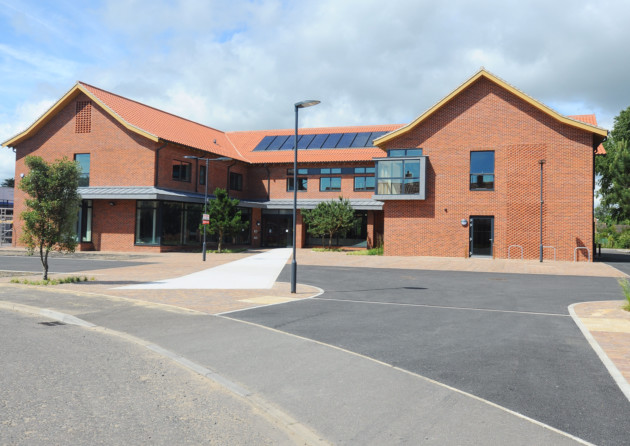 The new Sole Bay Health Centre on Teal Close in Reydon.Building work is almost complete.